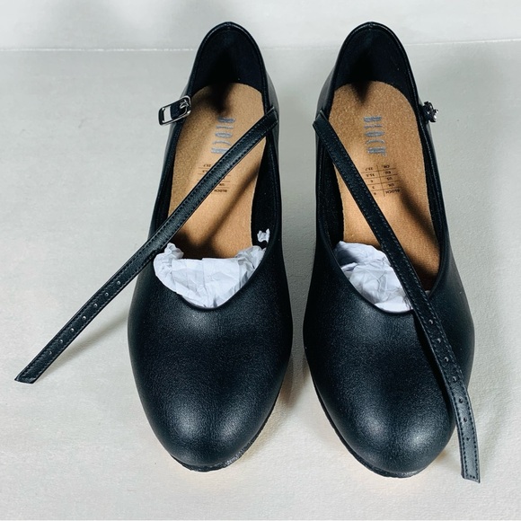 NEW Bloch Sz 6W Women's Broadway-Lo Character Shoe in Black - Picture 2 of 10